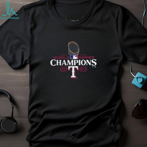 Texas Rangers Fanatics Branded 2023 World Series Champions Official Logo Essentials T Shirt