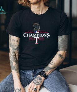 Texas Rangers Fanatics Branded 2023 World Series Champions Official Logo Essentials T Shirt