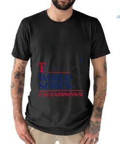 Texas Rangers Fanatics Branded Girls Youth 2023 World Series Champions Locker Room T Shirt