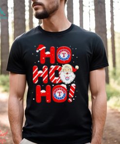 Texas Rangers MLB Ho Ho Ho Santa Claus Merry Christmas Shirt