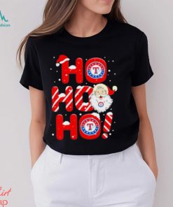 Texas Rangers MLB Ho Ho Ho Santa Claus Merry Christmas Shirt