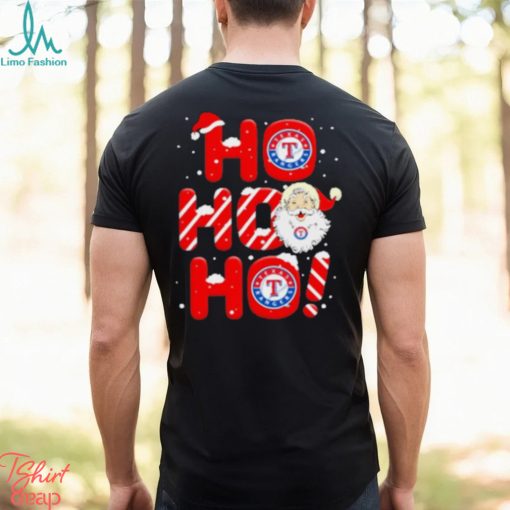 Texas Rangers MLB Ho Ho Ho Santa Claus Merry Christmas Shirt