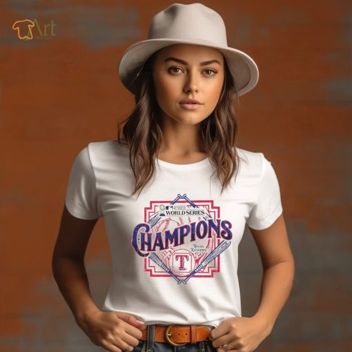 Texas Rangers Majestic Threads 2023 World Series Champions Raglan T Shirt