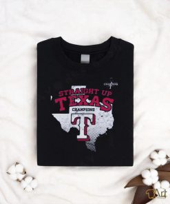 Texas Rangers Majestic Threads Women's 2023 World Series Champions Local Ground Rules Roster Tri Blend T Shirt