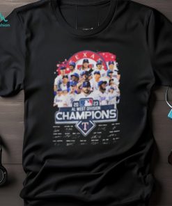 Texas Rangers Shirt Team Al West Division Champions 2023 Signatures