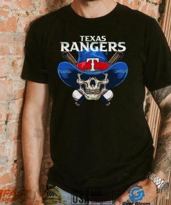 Texas Rangers Skull Cowboy Baseball Shirt