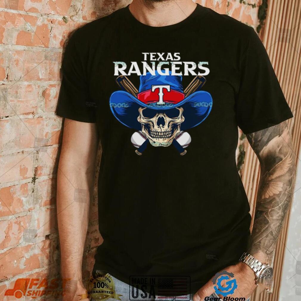 Texas rangers skull clearance shirt