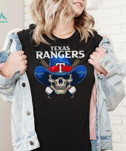 Texas Rangers Skull Cowboy Baseball Shirt