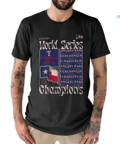 Texas Rangers World Series Straight Up Texas Champions Shirt