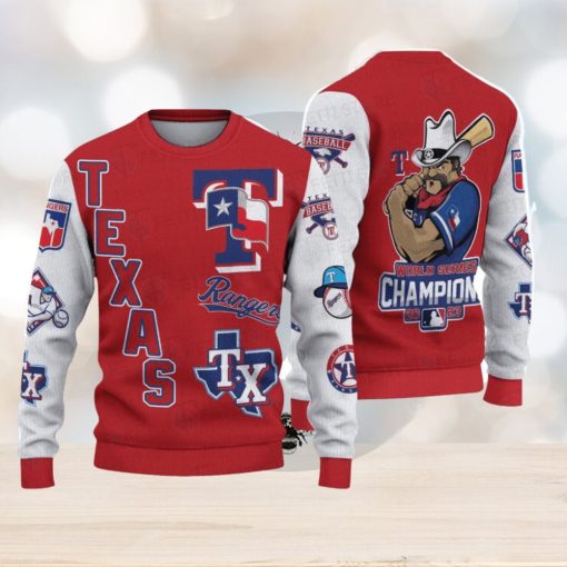 Texas Rangers – Maijor Baseball League Unisex Ugly Sweater