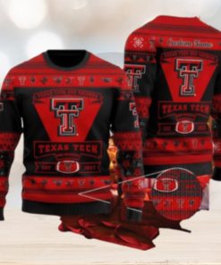 Texas Tech Red RaidSan Francisco 49ers Football Team Logo Ugly Christmas Sweater AOP Retail Custom Name