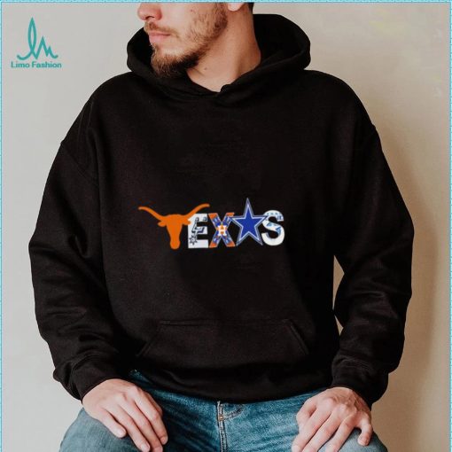 Texas logos Texas Longhorns San Antonio Spurs Houston Astros Dallas Cowboys Texas Legends gift shirt