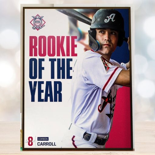 The Arizona Diamondbacks Corbin Carroll Is The 2023 National League Rookie Of The Year Winner Home Decor Poster Canvas