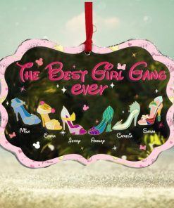 The Best Girl Gang Ever, Gift For Girls, Personalized Acrylic Ornament, Cartoon Shoes Ornament, Christmas Gift