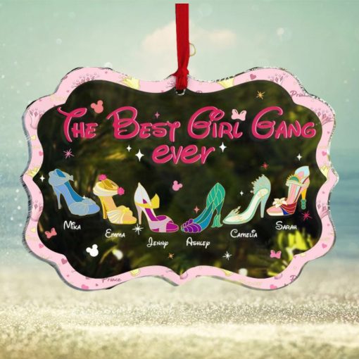 The Best Girl Gang Ever, Gift For Girls, Personalized Acrylic Ornament, Cartoon Shoes Ornament, Christmas Gift