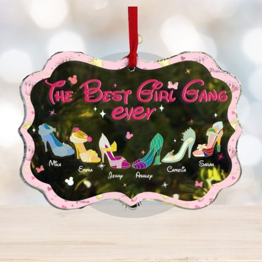 The Best Girl Gang Ever, Gift For Girls, Personalized Acrylic Ornament, Cartoon Shoes Ornament, Christmas Gift