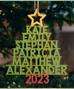 The Best Part Of Christmas Family Personalized Custom Ornament Wood Custom Shaped Christmas Gift For Family Members