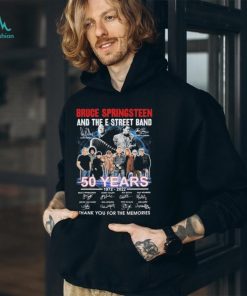 The Bruce Springsteen E Street Band 1972 2022 50 Years Signatures Graphic T Shirt