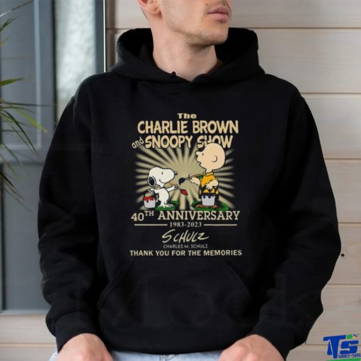 The Charlie Brown And Snoopy Show 40th Anniversary 1983 – 2023 Charles M.Schulz Thank You For The Memories Shirt