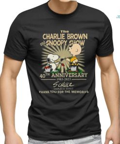 The Charlie Brown And Snoopy Show 40th Anniversary 1983 – 2023 Charles M.Schulz Thank You For The Memories Shirt