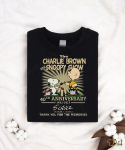 The Charlie Brown And Snoopy Show 40th Anniversary 1983 – 2023 Charles M.Schulz Thank You For The Memories Shirt