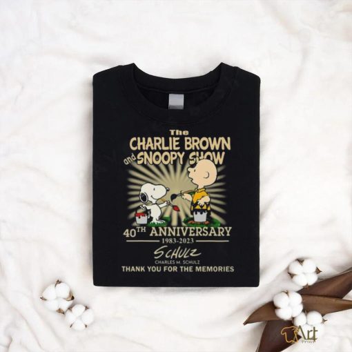 The Charlie Brown And Snoopy Show 40th Anniversary 1983 – 2023 Charles M.Schulz Thank You For The Memories Shirt