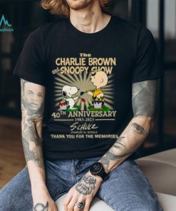 The Charlie Brown And Snoopy Show 40th Anniversary 1983 – 2023 Charles M.Schulz Thank You For The Memories T Shirt