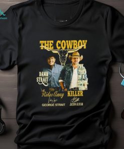 The Cowboy Damn Strait Rides Away George Strait Ina Smael Town Killer Jason Aldean Shirt