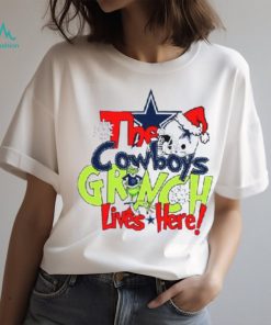 The Cowboys Grinch Lives Here Christmas Shirt