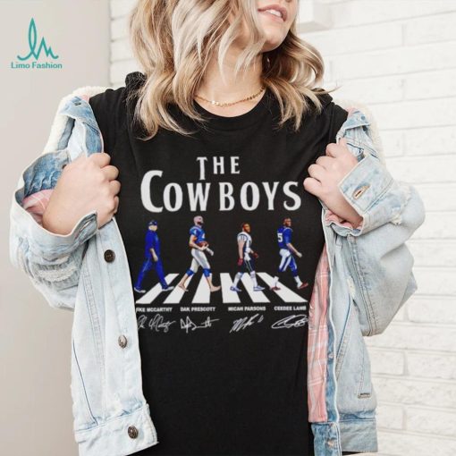 The Cowboys Walking Abbey Road Signatures Football Shirt
