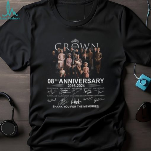 The Crown 08th Anniversary 2016 – 2024 Thank You For The Memories T Shirt