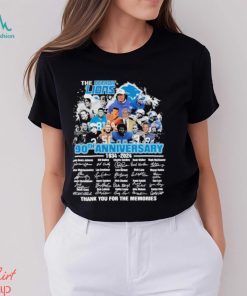 The Detroit Lions 90TH Anniversary 1934 2024 Thank You For The Memories Signatures Shirt