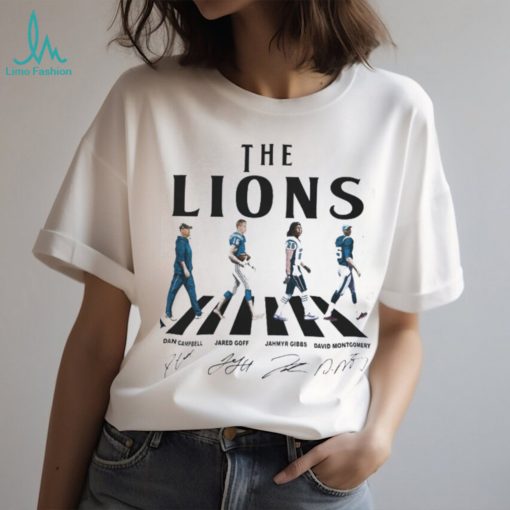 The Detroit Lions Walking Abbey Road Signatures Football Shirt