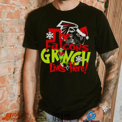 The Falcons Grinch lives here Christmas shirt