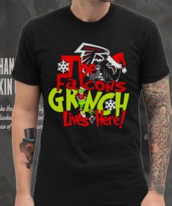 The Falcons Grinch lives here Christmas shirt