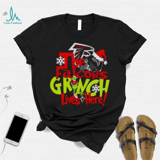 The Falcons Grinch lives here Christmas shirt