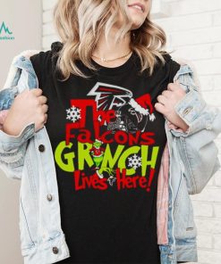 The Falcons Grinch lives here Christmas shirt