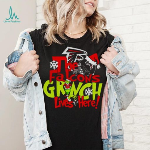 The Falcons Grinch lives here Christmas shirt