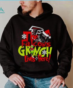 The Falcons Grinch lives here Christmas shirt