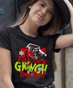 The Falcons Grinch lives here Christmas shirt