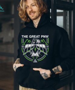 The Great Pnw College Navy Seattle Seahawks Hawk T Shirt
