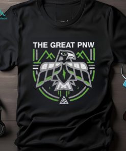 The Great Pnw College Navy Seattle Seahawks Hawk T Shirt