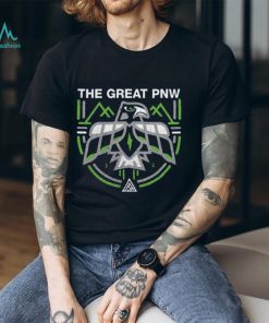 The Great Pnw College Navy Seattle Seahawks Hawk T Shirt