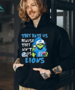 The Grinch Aidan Hutchinson They Hate Us Because Ain’t Us Detroit Lions Christmas Shirt