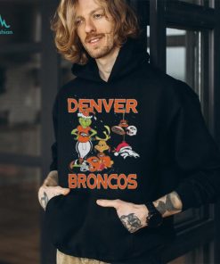 The Grinch And Dog Denver Broncos Christmas 2023 Shirt