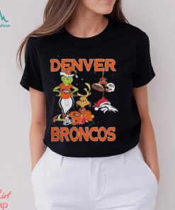 The Grinch And Dog Denver Broncos Christmas 2023 Shirt