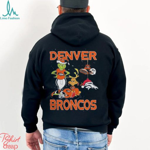 The Grinch And Dog Denver Broncos Christmas 2023 Shirt