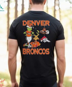 The Grinch And Dog Denver Broncos Christmas 2023 Shirt