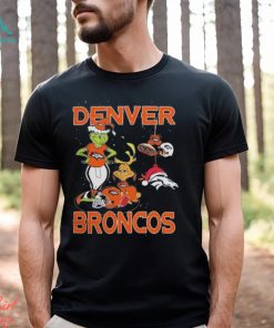 The Grinch And Dog Denver Broncos Christmas 2023 Shirt