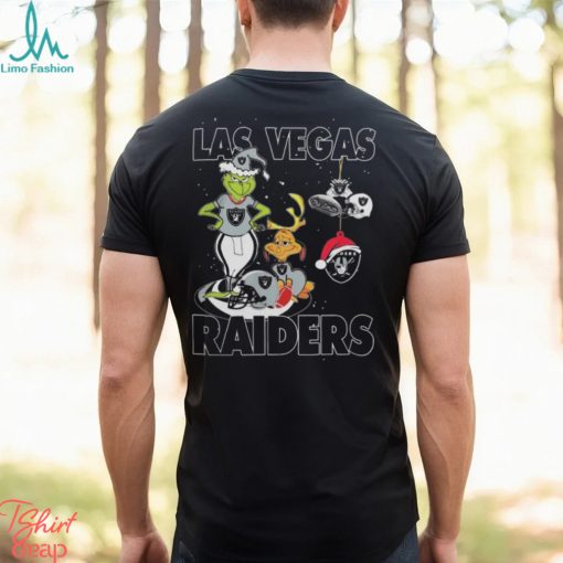 The Grinch And Dog Las Vegas Raiders Christmas 2023 Shirt